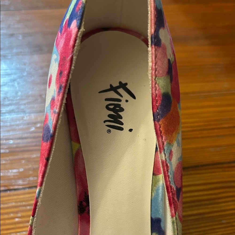 FIONI Clothing Floral Women's Flats - Pink and Blue